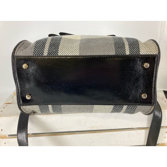KATE SPADE WOOL PLAID WOMENS LARGE CROSSBODY BAG - Picture 12 of 16